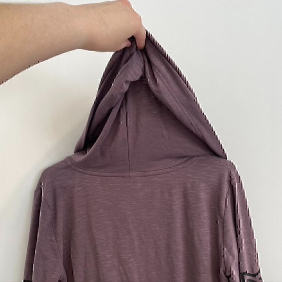 PINK VS VICTORIA'S SECRET Purple 1/4 Zip Lightweight Pullover Hoodie Sweatshirt - Picture 11 of 12
